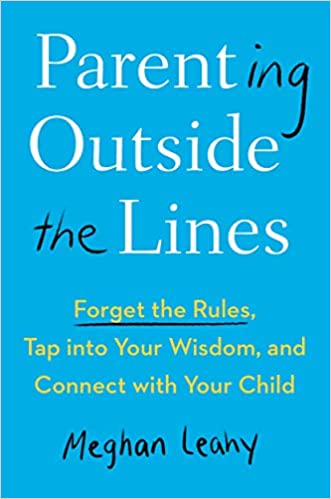 blue cover with book title, Parenting Outside the Lines